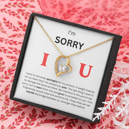 I'm Sorry Heart Necklace