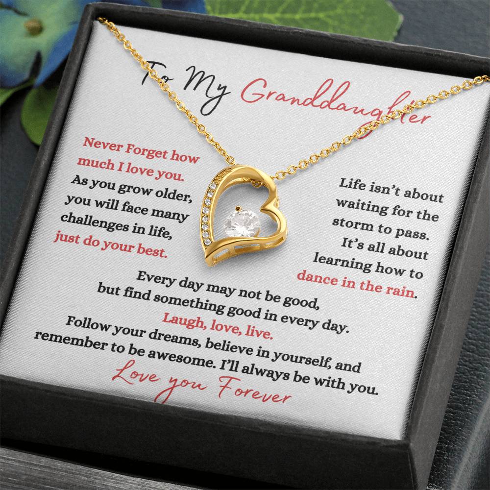 Granddaughter Dance in the Rain | Forever Love Necklace