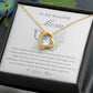 To My Beautiful Mother - Butterfly Forever Love Necklace