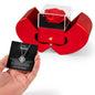 To My Love Preserved Rose Box Gift Set - Hidden Drawer Necklace (Love Knot Pendant)