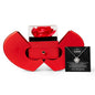 To My Love Preserved Rose Box Gift Set - Hidden Drawer Necklace (Love Knot Pendant)