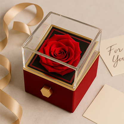 To My Daughter – Forever Love Knot Necklace in Rose Gift Box