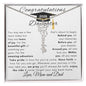 Personalized Graduation Necklace-Mom and Dad