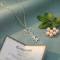 Graduate Personalized Name Necklace with Confetti