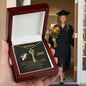 Graduate Personalized Name Necklace with Confetti