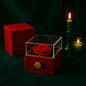 To My Love Necklace & Preserved Rose Gift Box — Hidden Drawer Rose Jewelry Case (FOREVER LOVE Pendant)