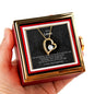 To My Love Necklace & Preserved Rose Gift Box — Hidden Drawer Rose Jewelry Case (FOREVER LOVE Pendant)