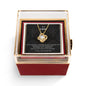 To My Love Necklace & Preserved Rose Gift Box — Hidden Drawer Rose Jewelry Case (LOVE KNOT Pendant)