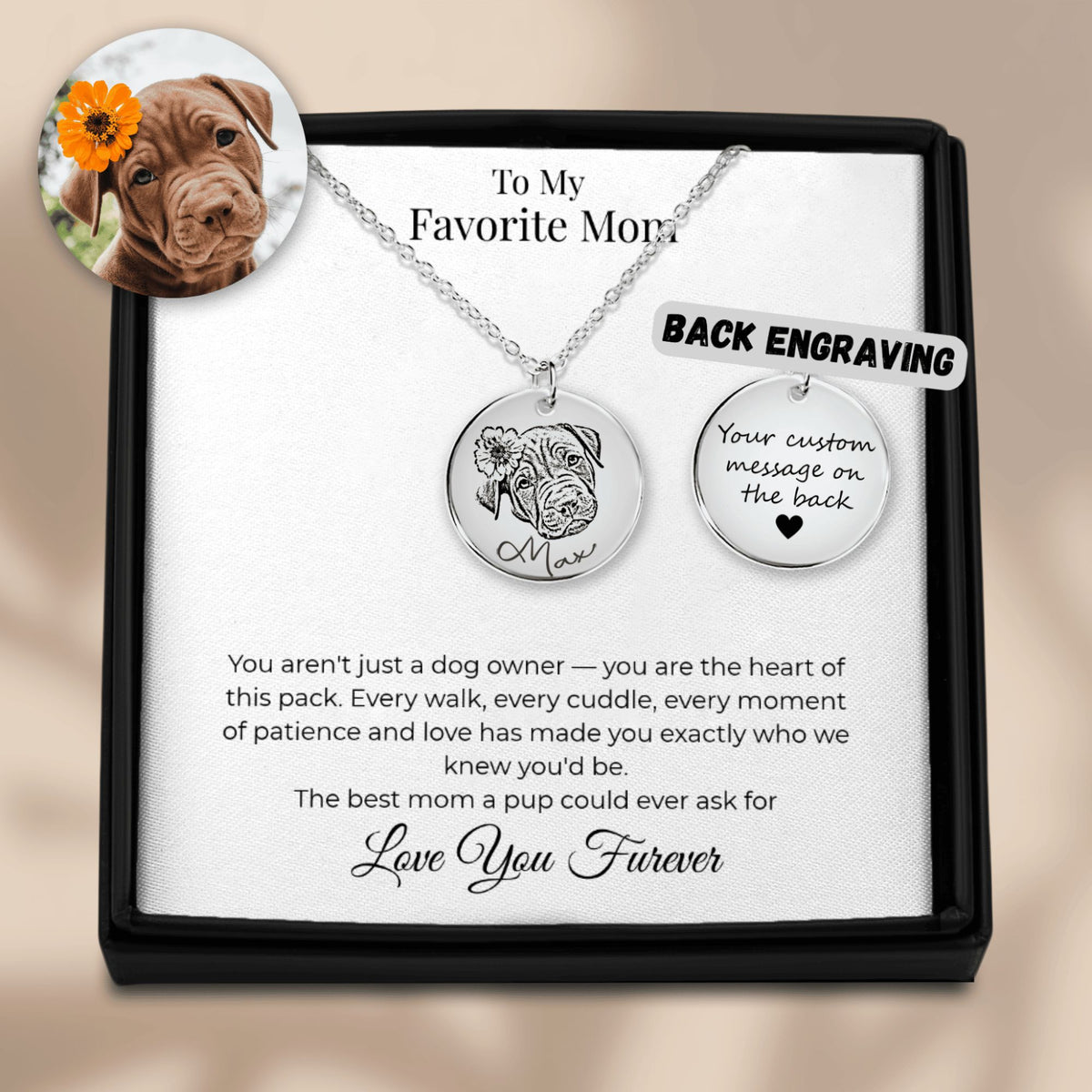 Dog Portrait Necklace