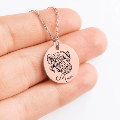 Pet Portrait - Personalized Necklace