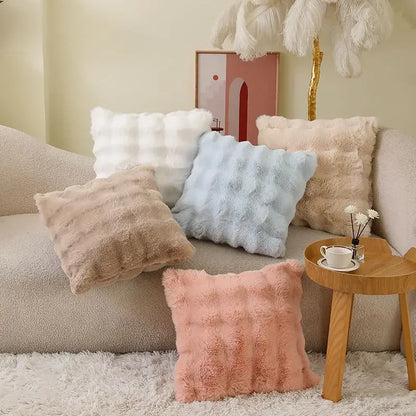 CloudSoft™ Faux Fur Pillow Case - Square