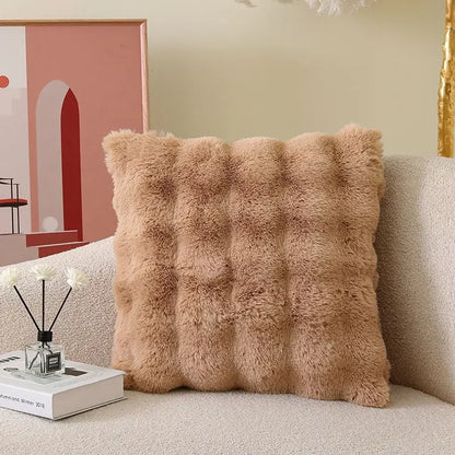 CloudSoft™ Faux Fur Pillow Case - Square