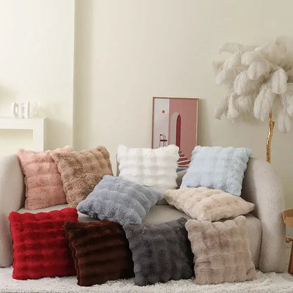 CloudSoft™ Faux Fur Pillow Case - Square