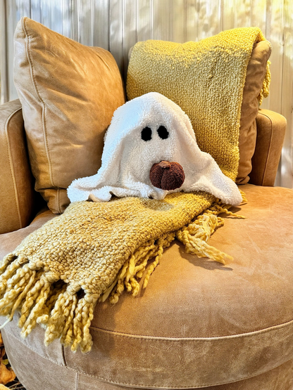 Gus the Ghost Sherpa Pillow