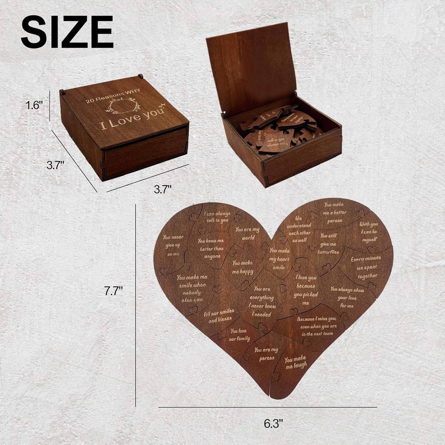 Keepsake Heart Puzzle Box